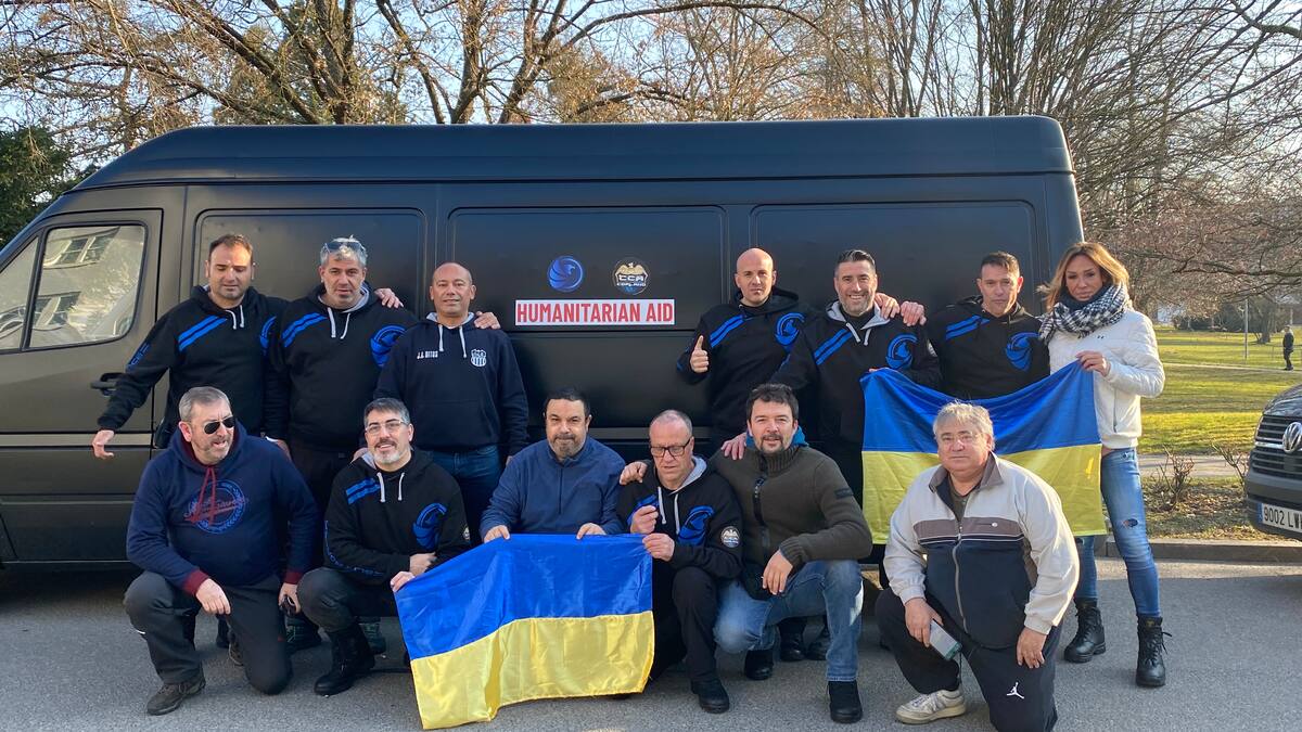 Los 3000 km de la "blue force" por Ucrania