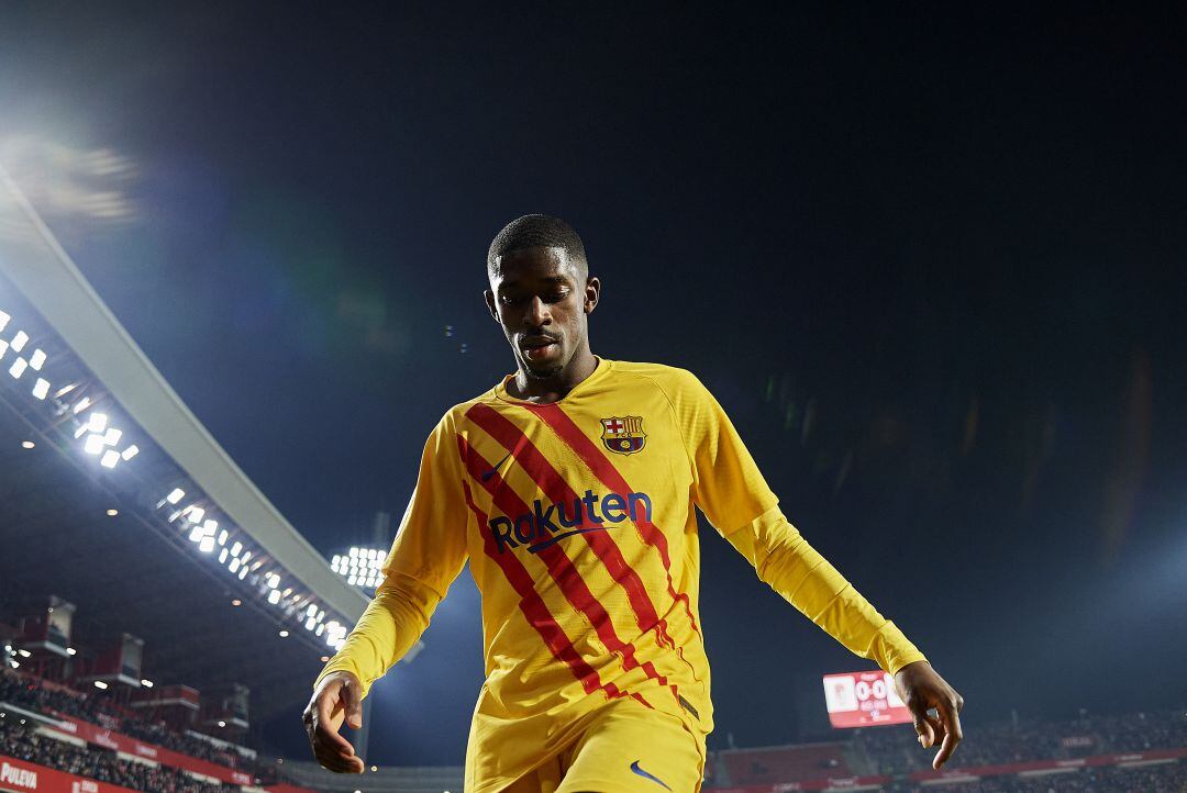 Dembélé, durante el partido contra el Granada, el pasado 8 de enero