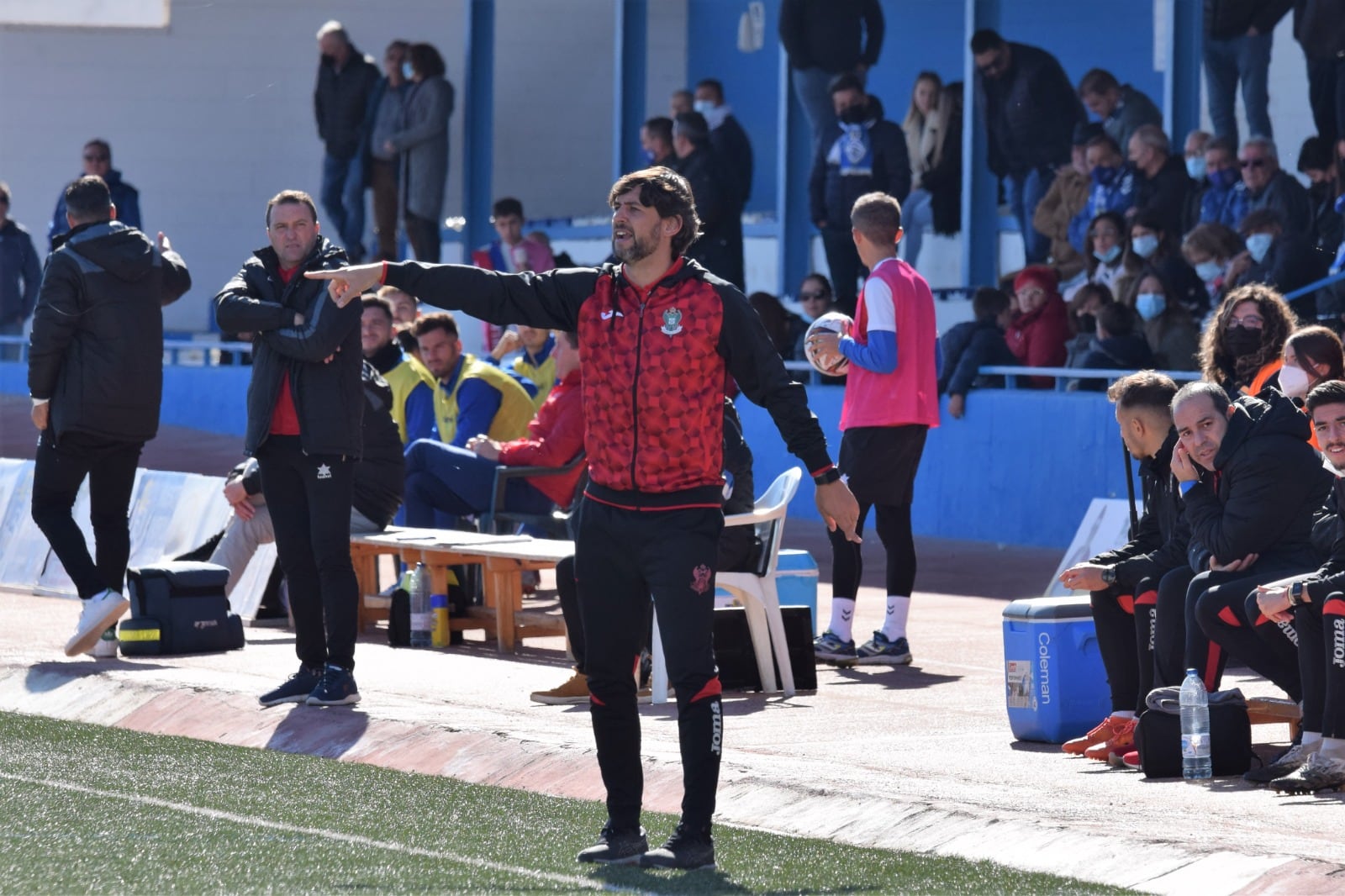 Javi Sánchez, en su segunda partido en el banquillo, en Socuéllamos