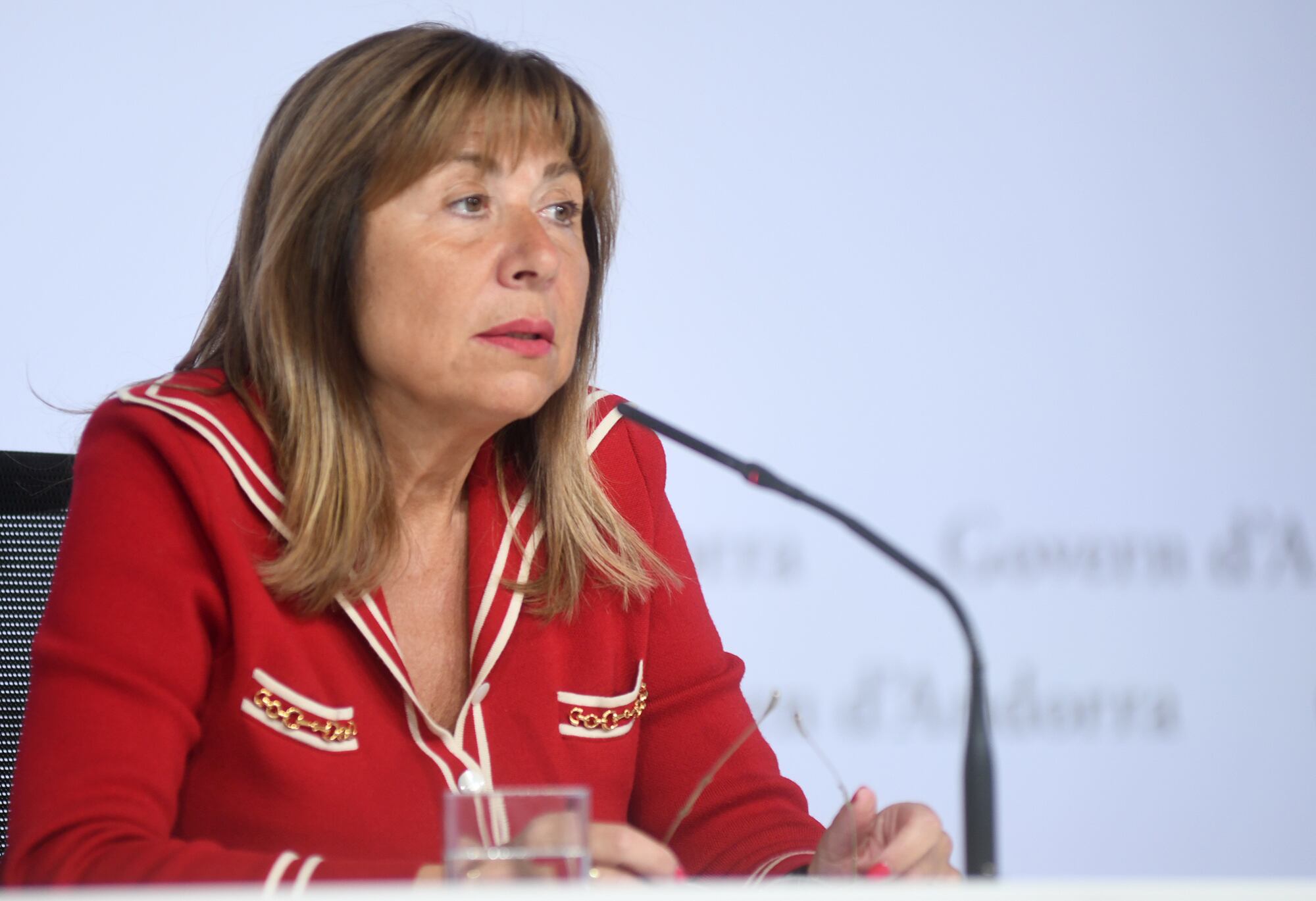 La ministra de Presidència, Conxita Marsol, ha actuat com a portaveu del Govern després del Consell de Ministres