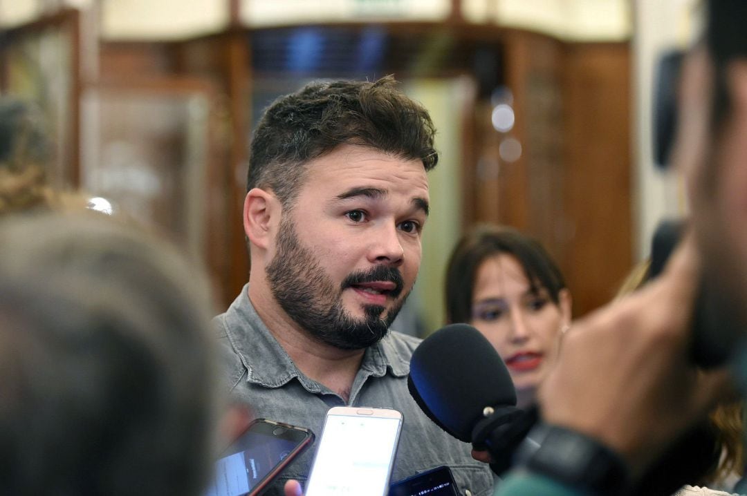El portavoz de ERC en el Congreso, Gabriel Rufián