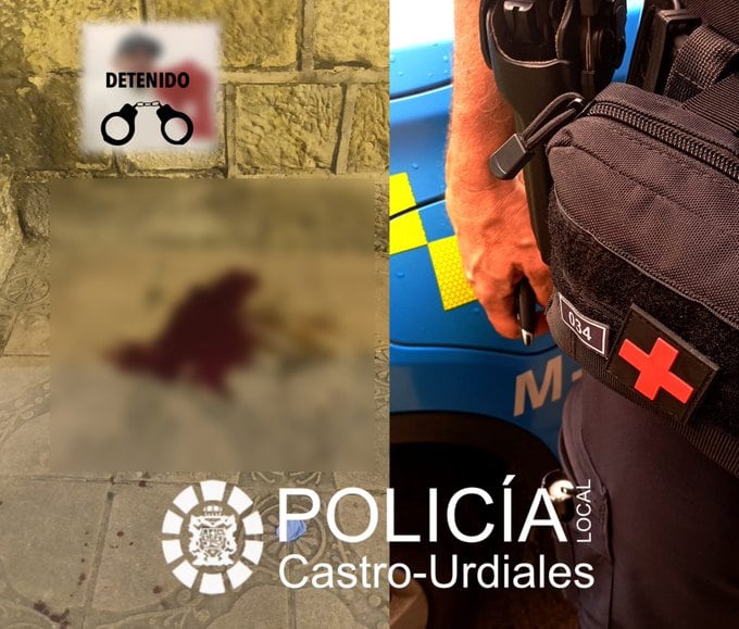 Imagen publicada por la Policía Local de Castro Urdiales