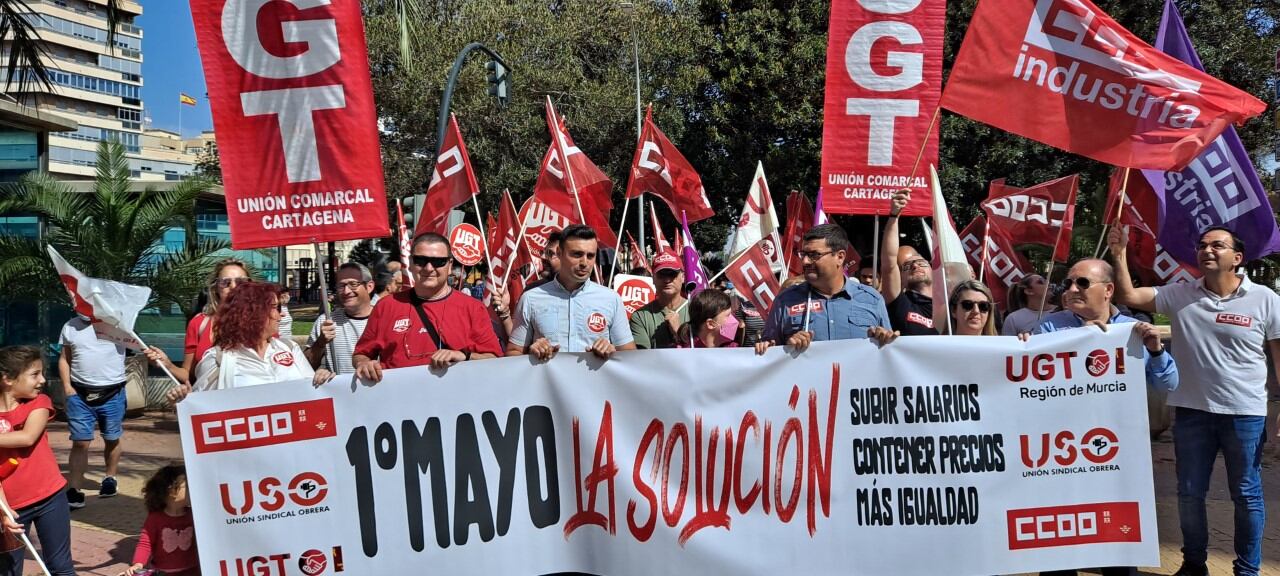 Manifestación 1 de mayo en Cartagena