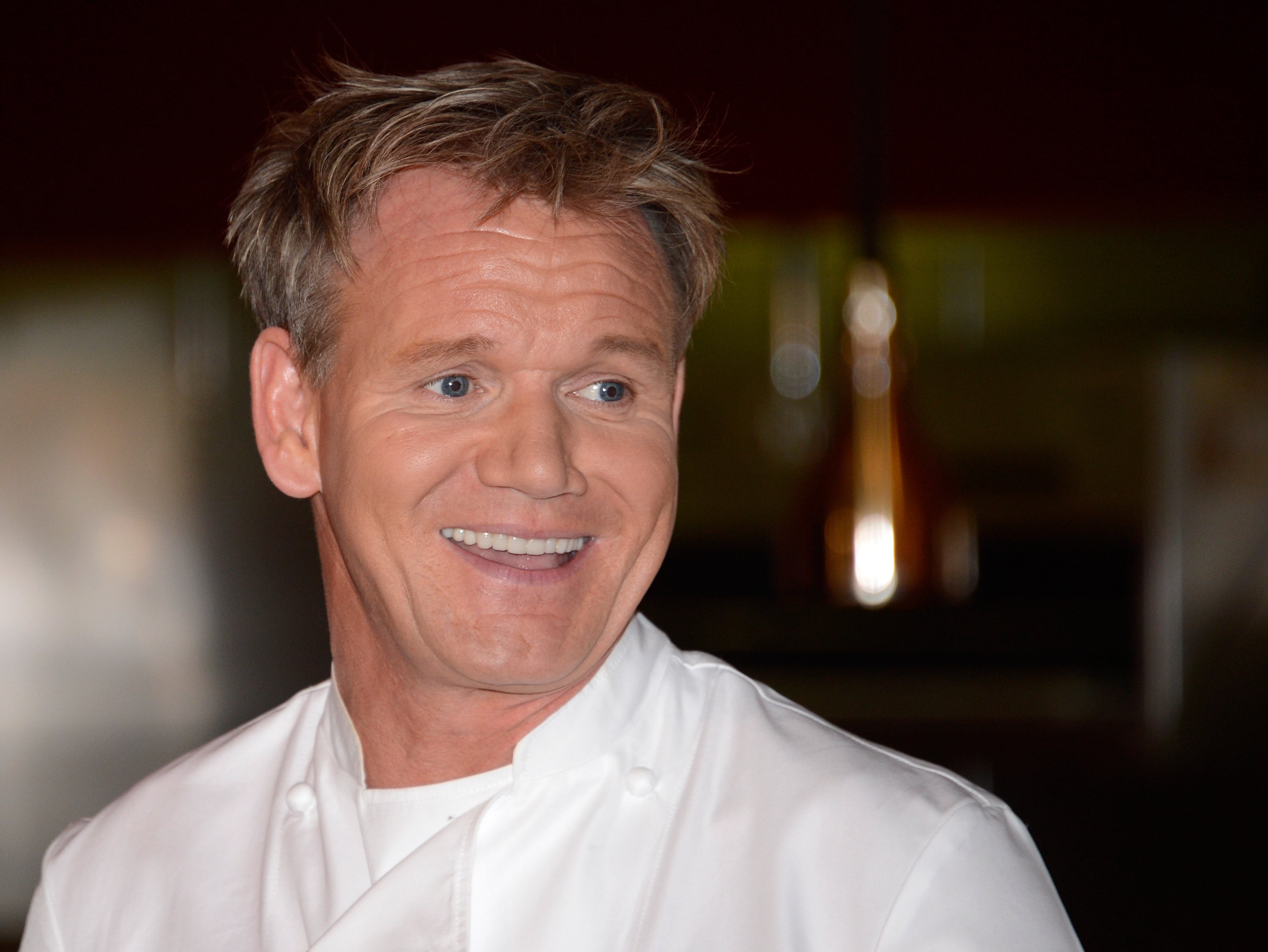 Gordon Ramsay, en la inauguración de su primer restaurante de Las Vegas, en 2012.