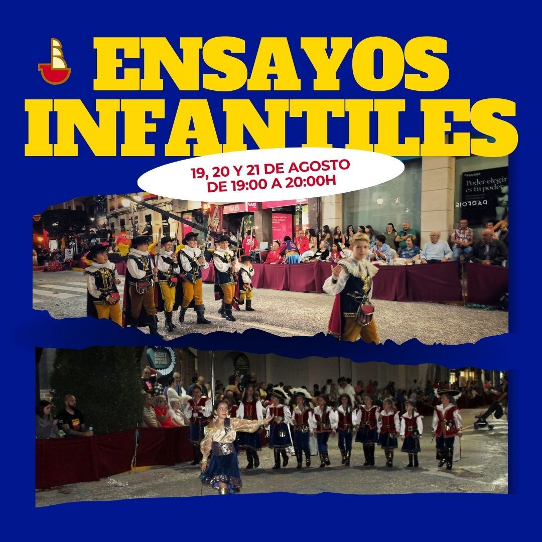 Ensayos infantiles de los Marinos Corsarios