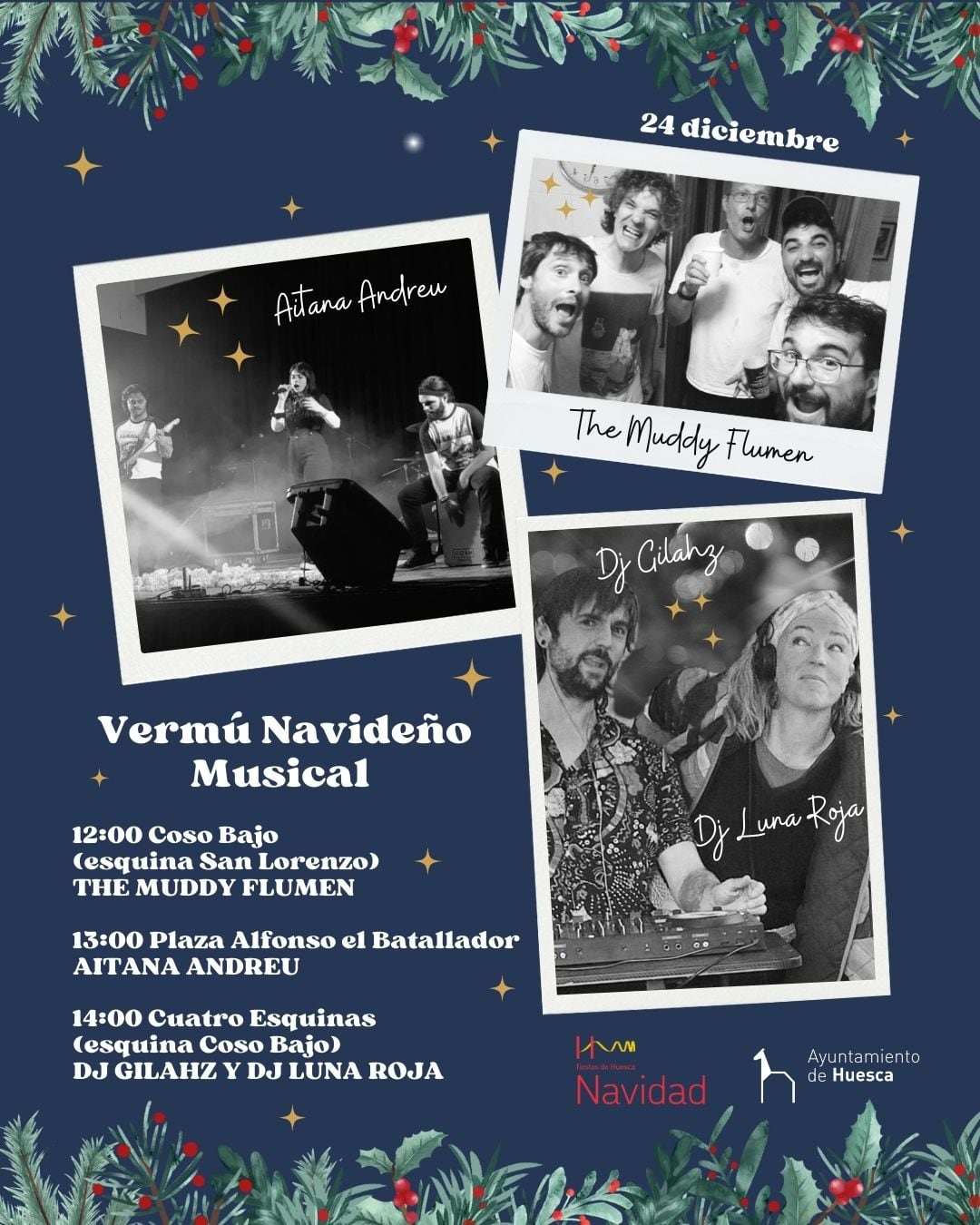 Cartel del vermú navideño musical