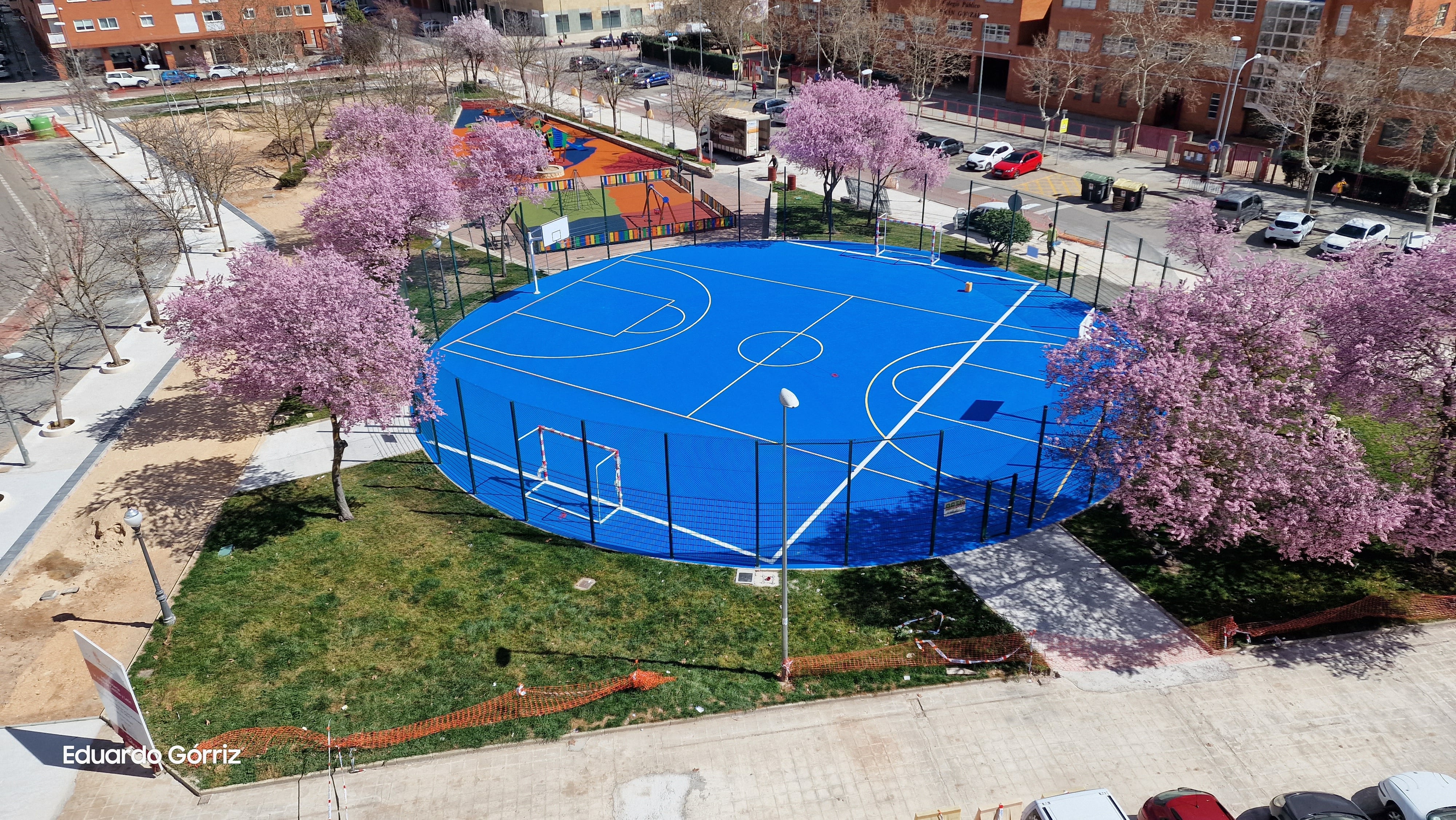 Obras Glorieta Rosales en Aranda