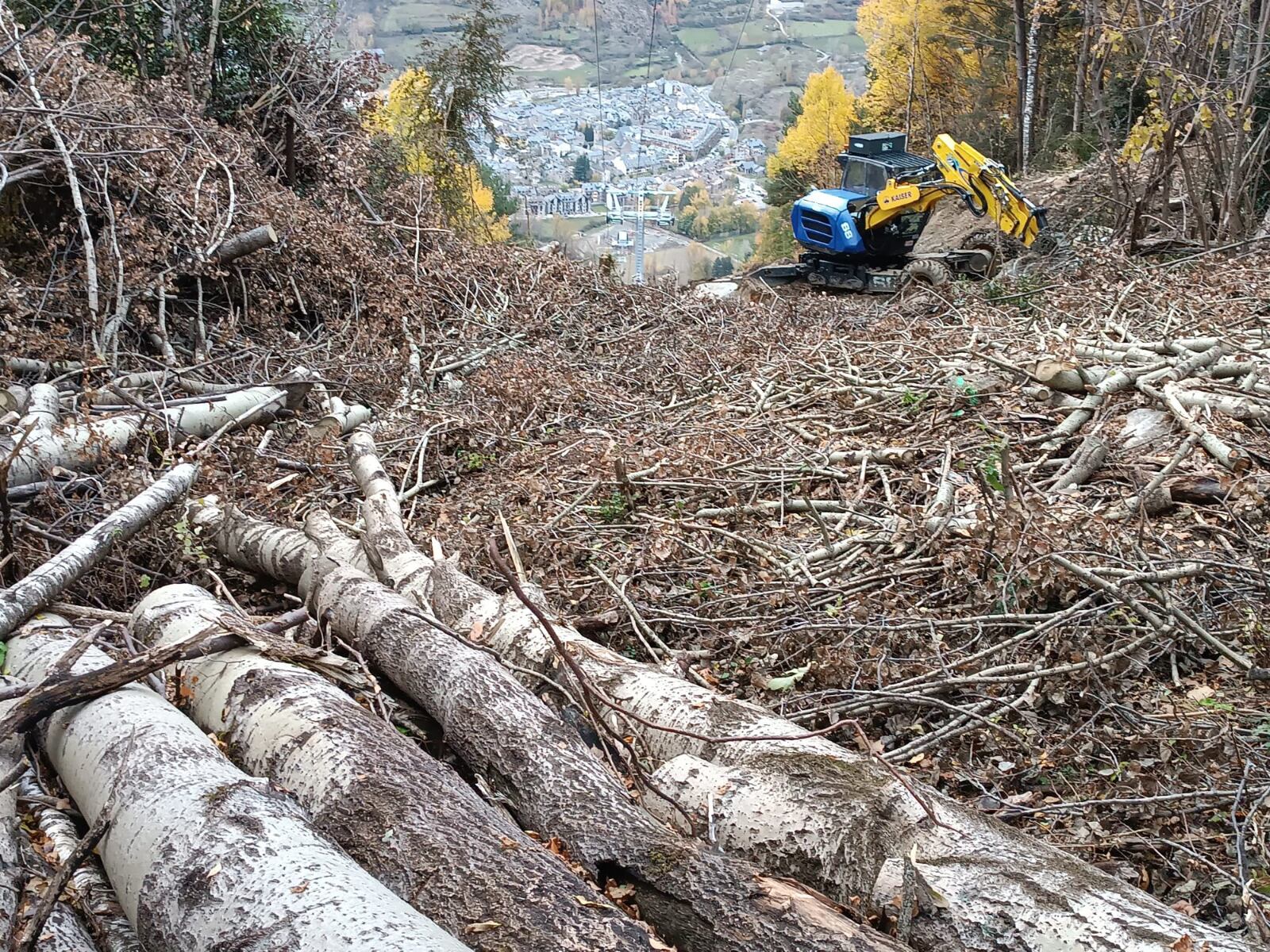 Obras Telecabina Benasque.