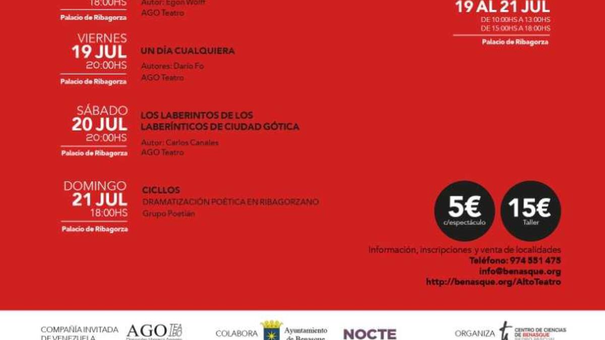 El Centro de Ciencias de Benasque llena sus espacios de teatro