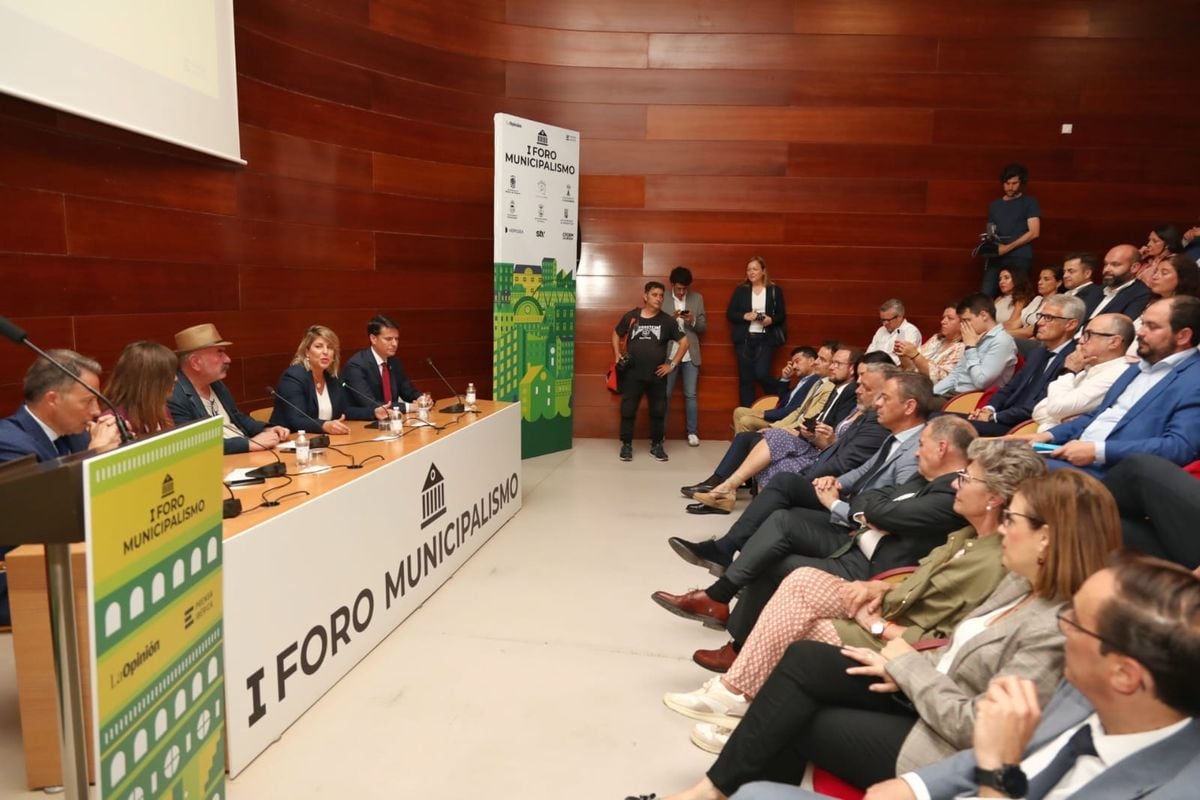 La alcaldesa de Cartagena, Noelia Arroyo, en el I Foro de Municipalismo de la Región de Murcia.