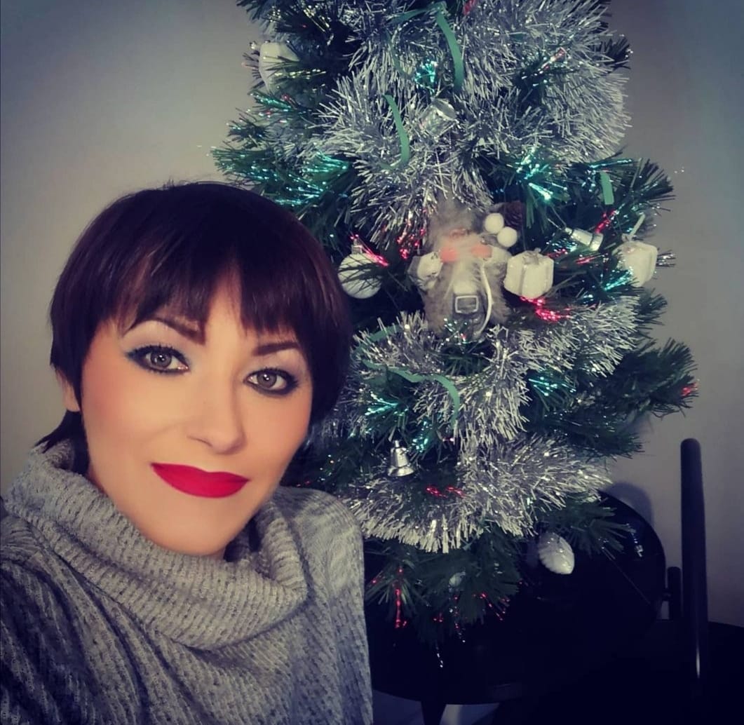 La ucraniana Tamara Fomenko en una foto de estas Navidades.