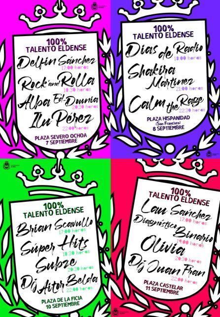 Cartel de los conciertos