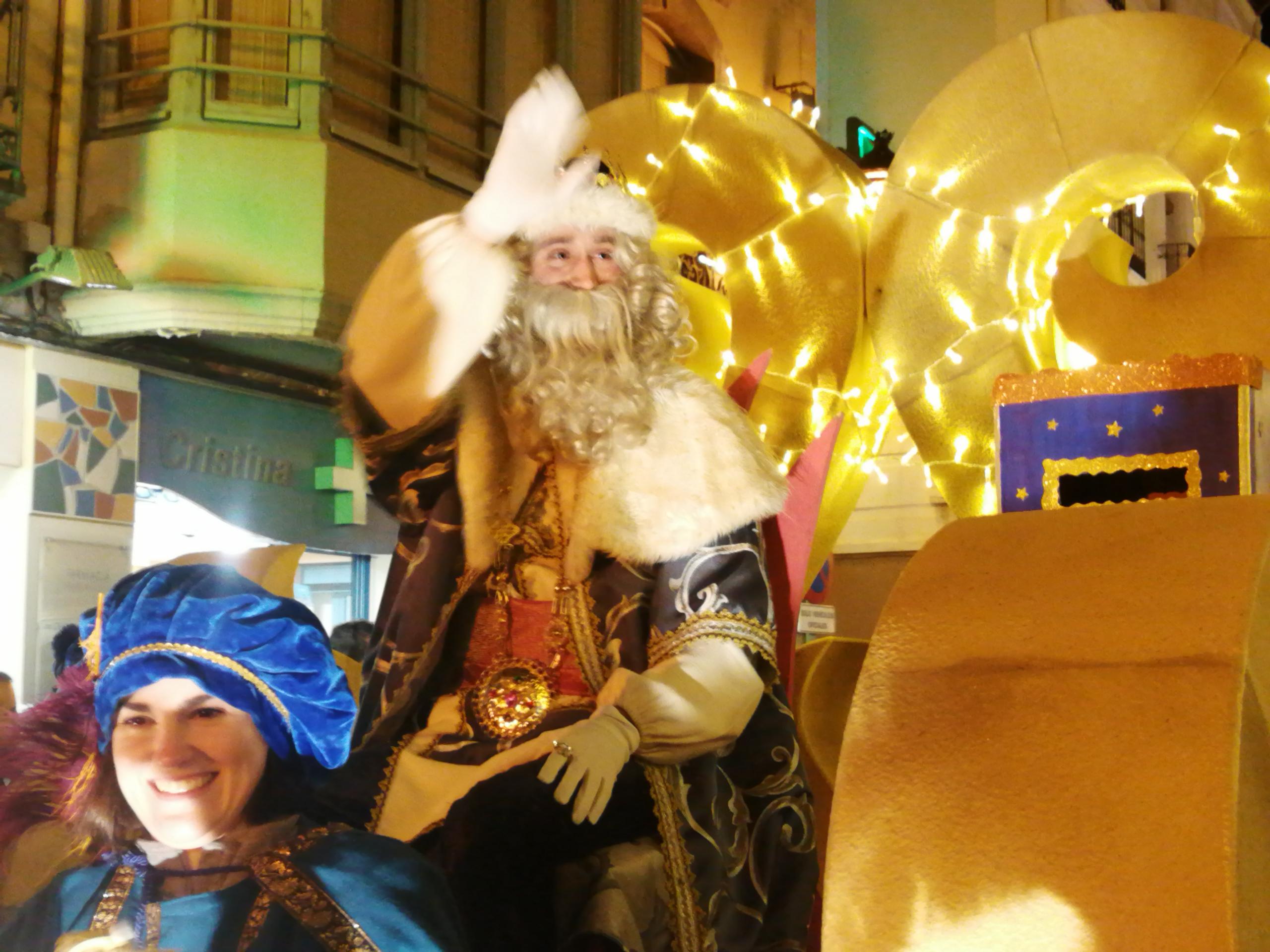 El Rey Melchor en la cabalgata de Jaca