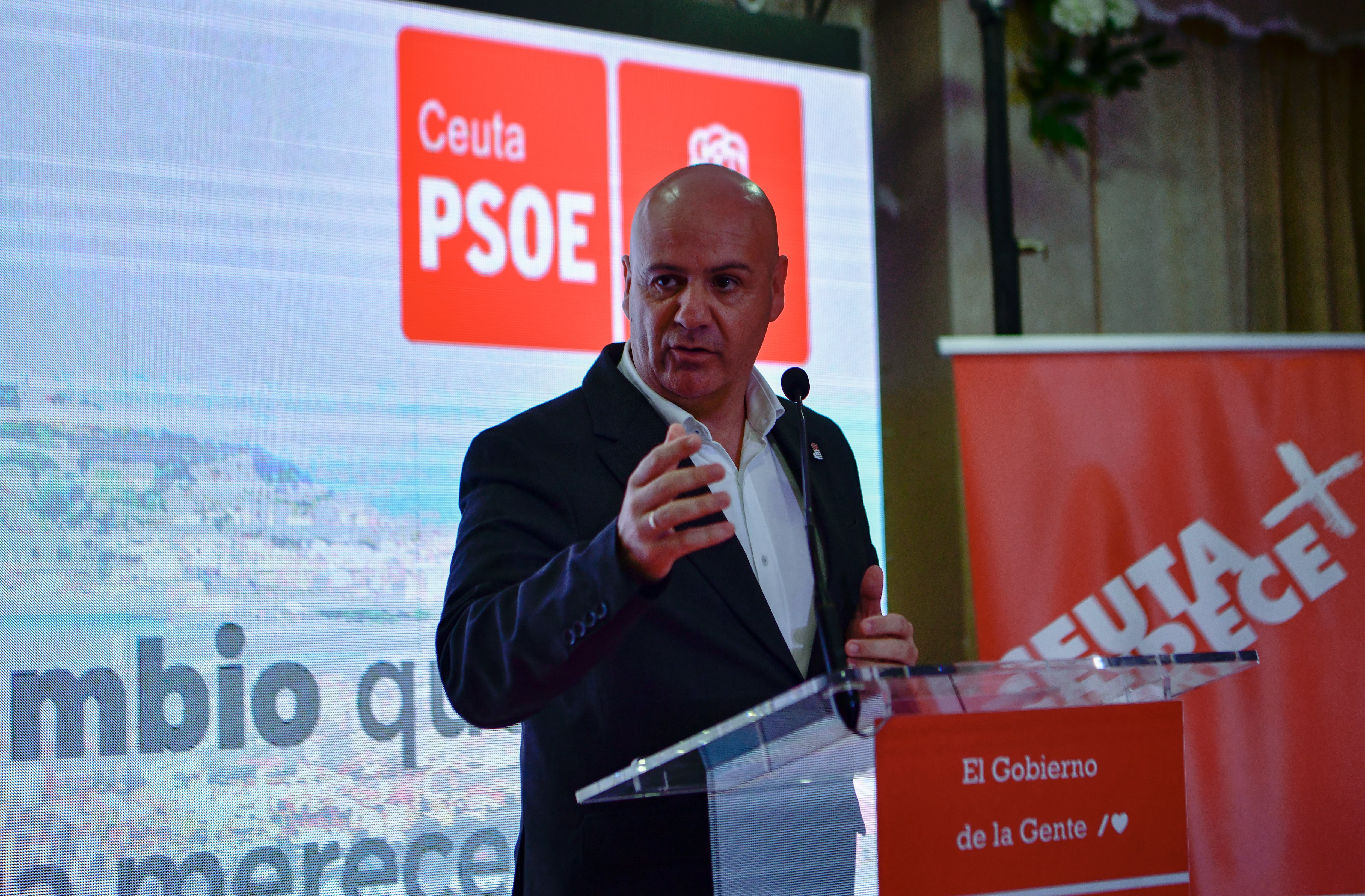 El candidato del PSOE a la Presidencia de la Ciudad Autónoma de Ceuta, Juan Gutiérrez