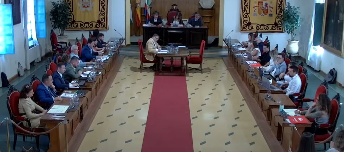 Imagen del pleno celebrado hoy en la ciudad.