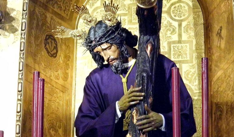 En la imagen, el Señor de Las Penas, titular de la Hermandad de San Roque