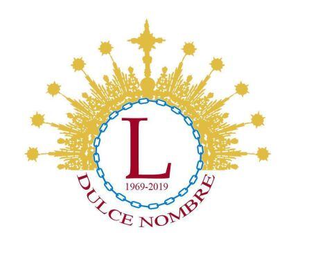 Logotipo del 50º aniversario de la Virgen del Dulce Nombre de Bellavista