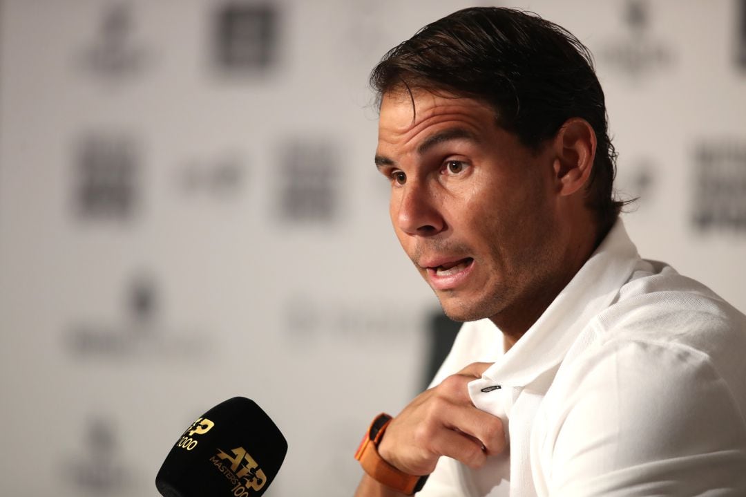 Nadal, durante la rueda de prensa. 