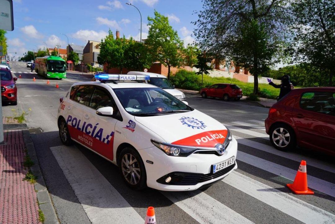 Vehículo de la Policía Municipal de Móstoles