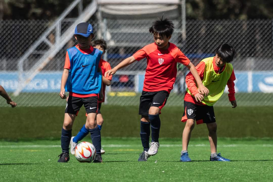 Entrenamiento en el Pirámide de los jugadores japoneses