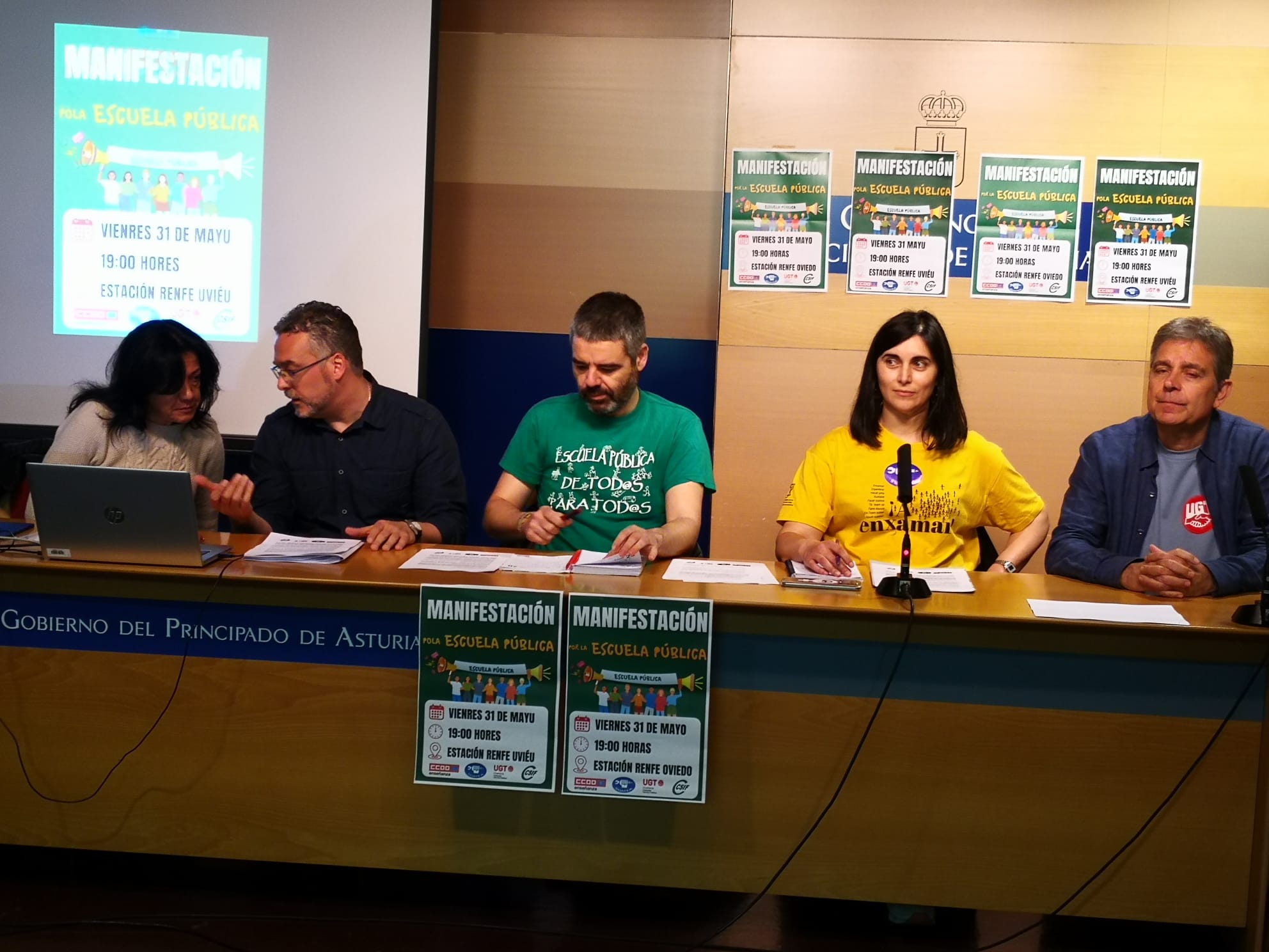 Los sindicatos de enseñanza convocan una manifestación el viernes en Oviedo