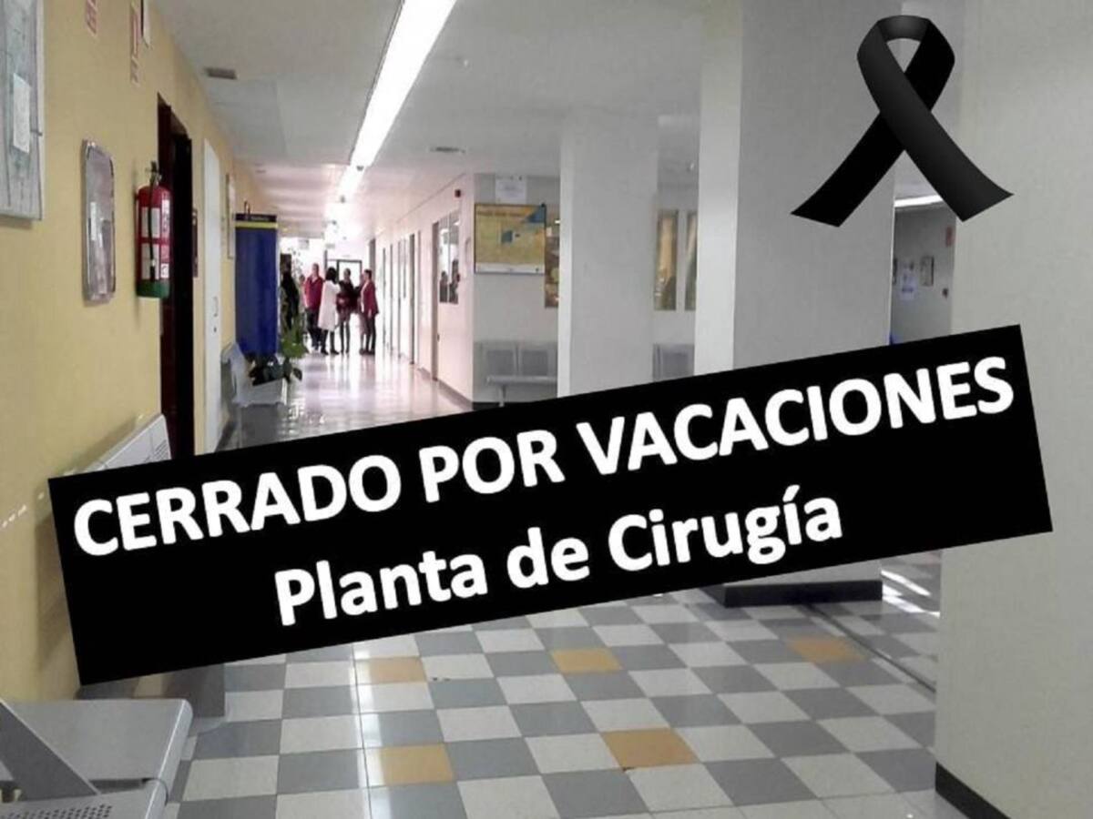 Cierre de la planta de cirugía