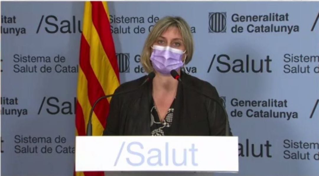 Captura de pantalla de la intervenció de la consellera de Salut