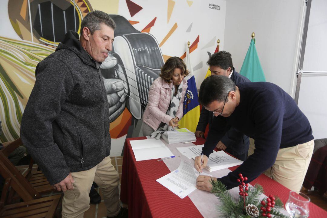 Reunión con el sector primario del municipio de Teguise.