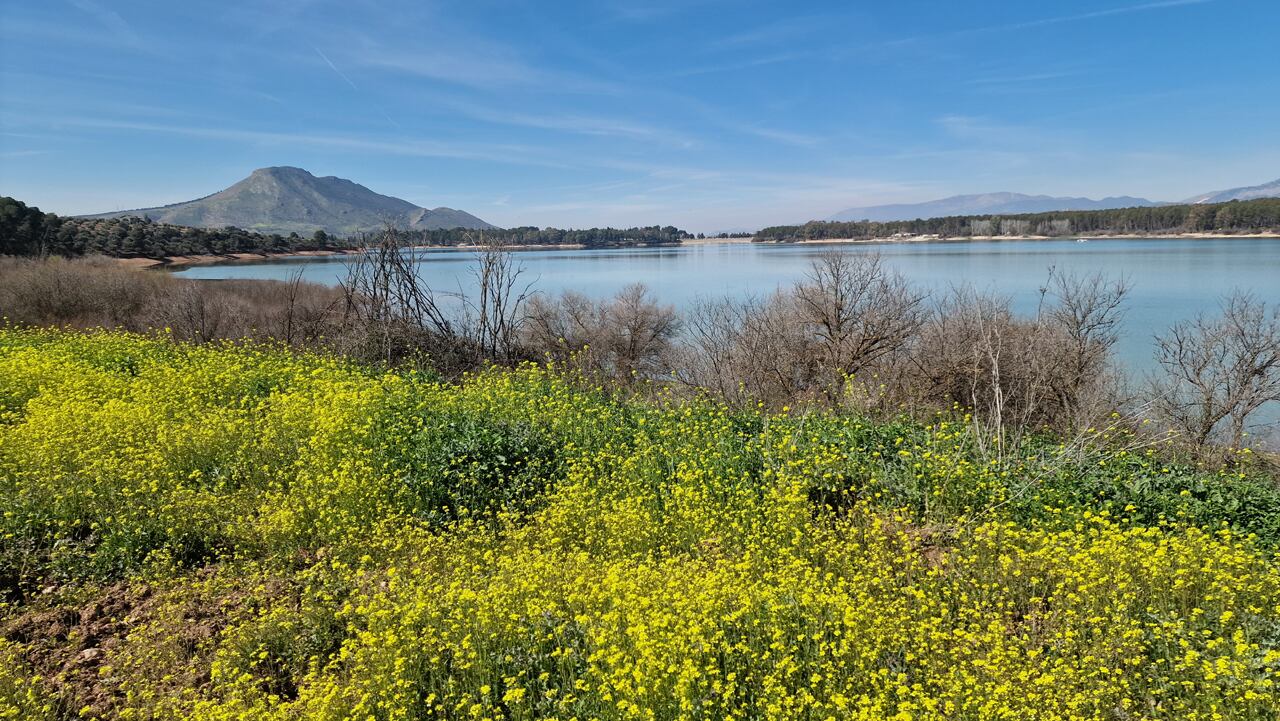 Pantano del Cubillas (Granada) en esta primavera de 2024