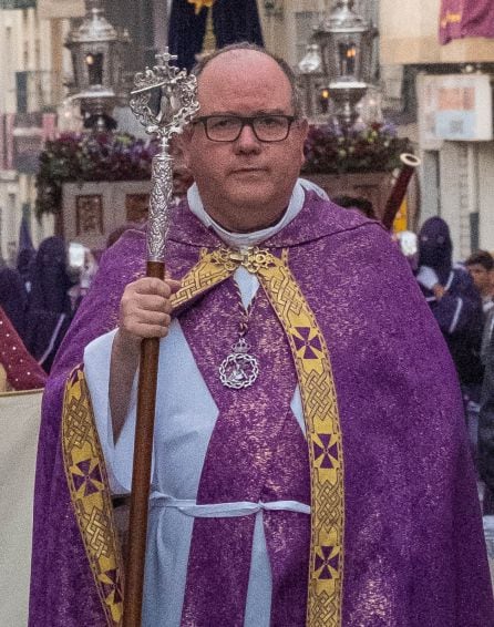 Pablo Luis Armero en uno de los desfiles procesionales de 2017