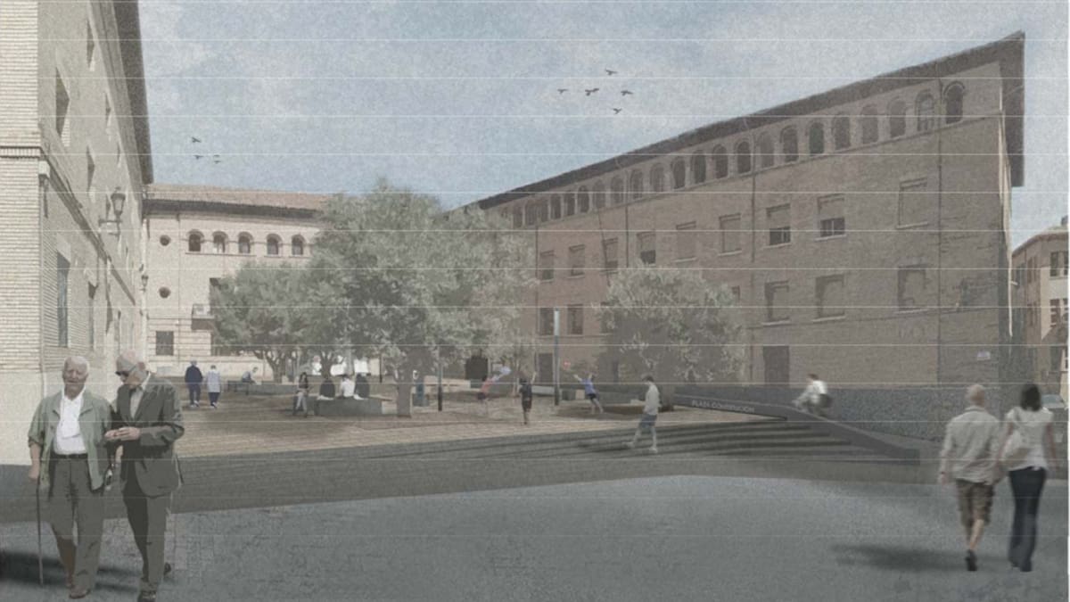 Barbastro destina más de 232.000 euros a la reurbanización de la plaza de la Constitución