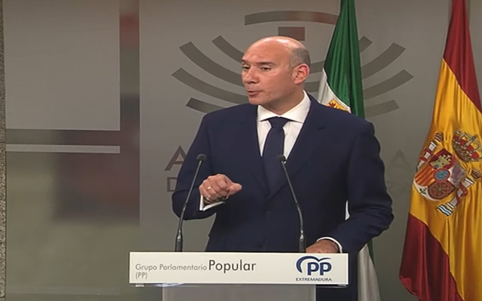 José Ángel Sánchez Juliá, portavoz  del PP de Extremadura en la Asamblea