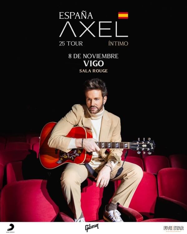 Axel actúa en Vigo este sábado 8 de noviembre