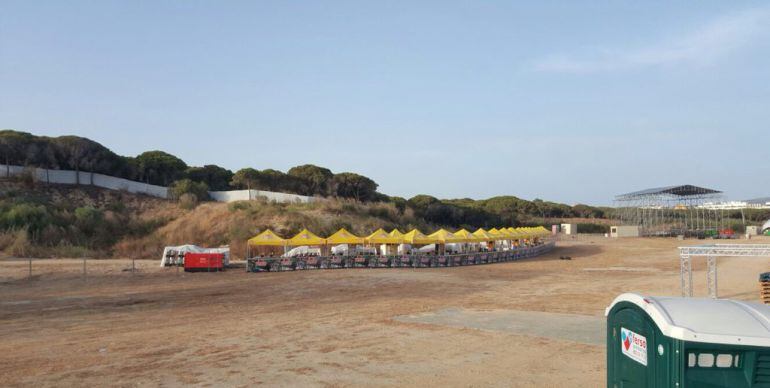 Zona del festival Cabo de Plata en 2016