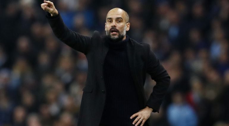 El técnico del Manchester City Pep Guardiola.