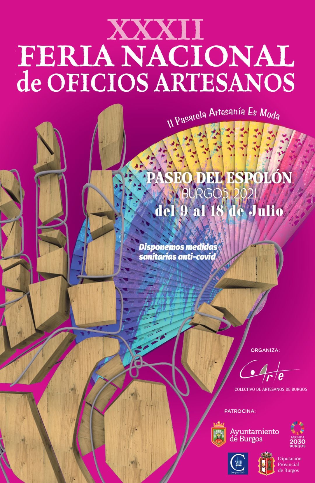 Cartel de la 32 edición de la Feria de Oficios Artesanos