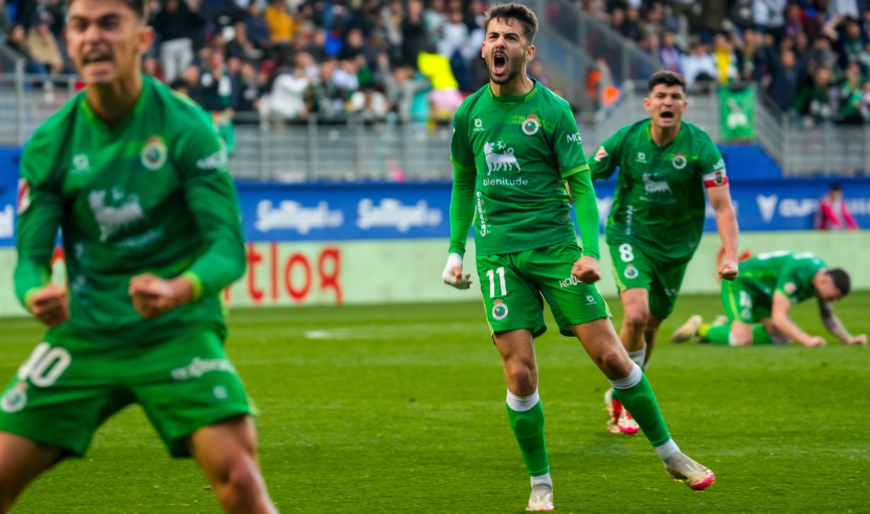 Andrés Martín, celebrando su gol en Ipurua.