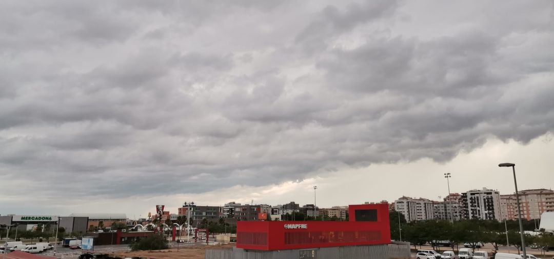 Cielo nublado desde los estudios de Radio Castellón