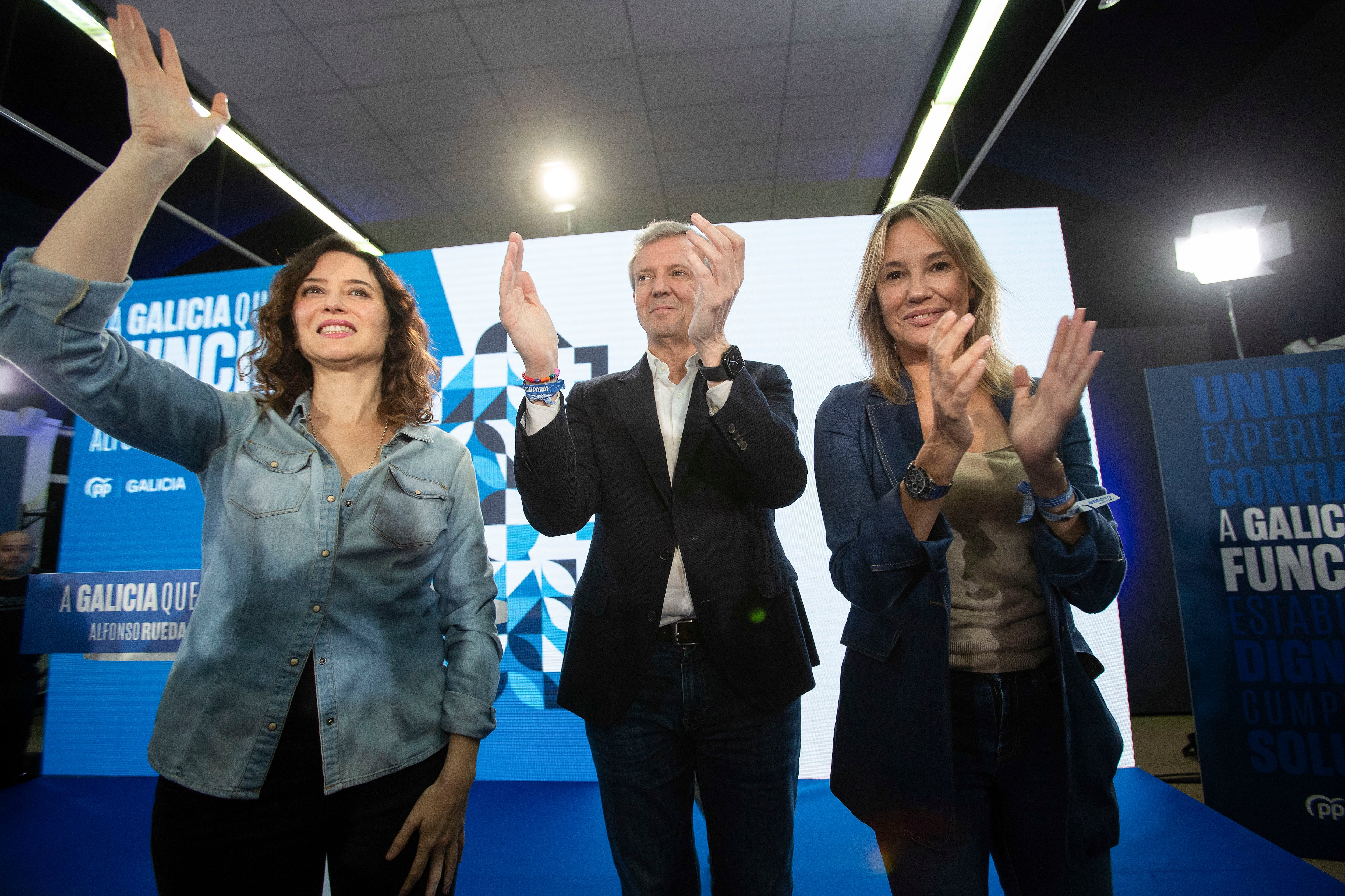 Marta Fernández-Tapias en uno de los últimos actos como Presidenta del PP de Vigo, durante la campaña electoral autonómica 2024EFE/ Salvador Sas