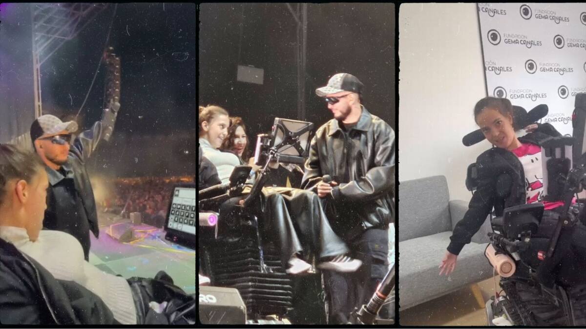 "Sigo flipando": el emotivo gesto de Omar Montes con Gema Canales, una adolescente que padece una parálisis cerebral