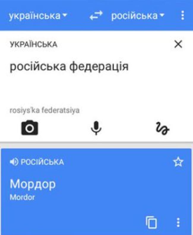 "Mordor", el lugar donde habitan los rusos.