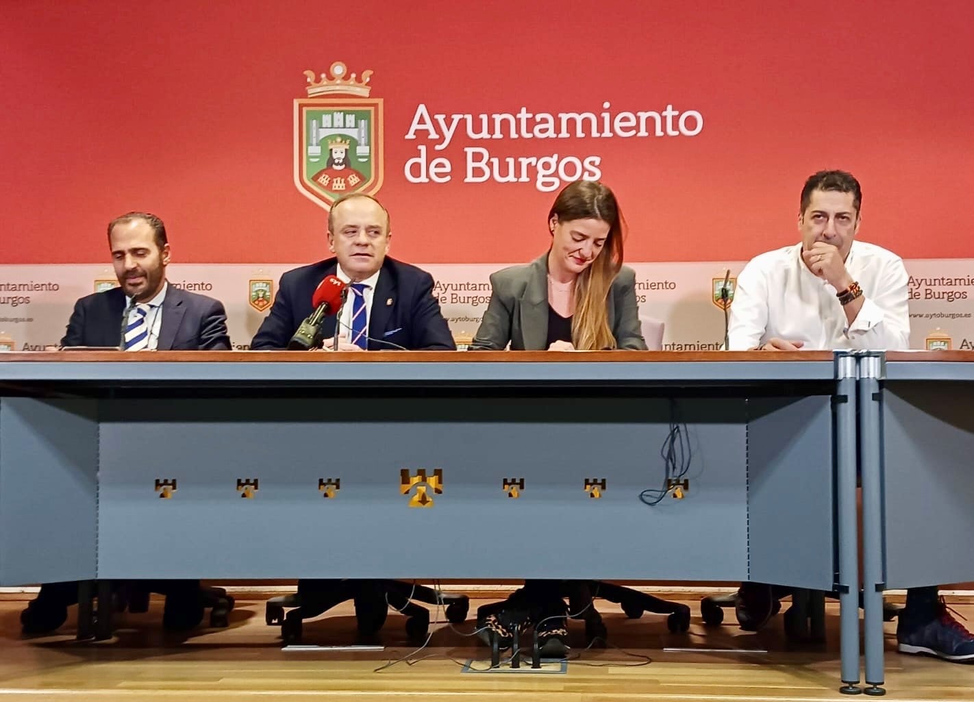 Los cuatro ediles de Vox en el Ayuntamiento de Burgos