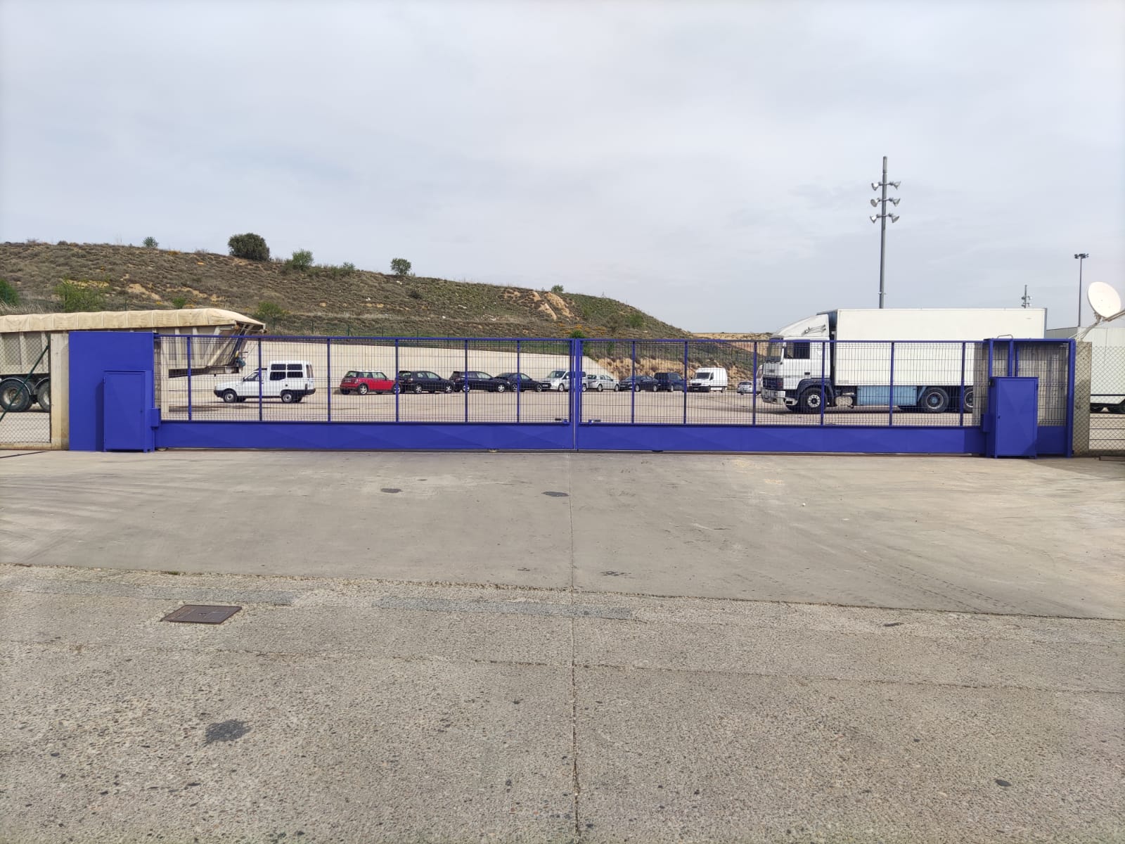 Aparcamiento de camiones en Huesca