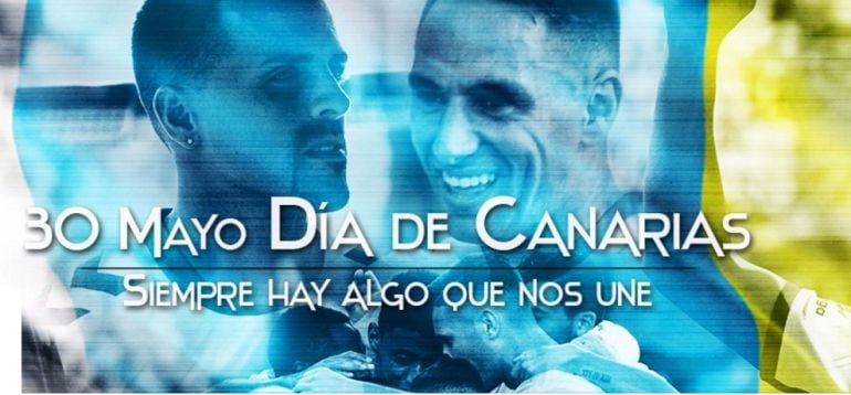 Mensaje del CD Tenerife en Twiter para felicitar el día de Canarias