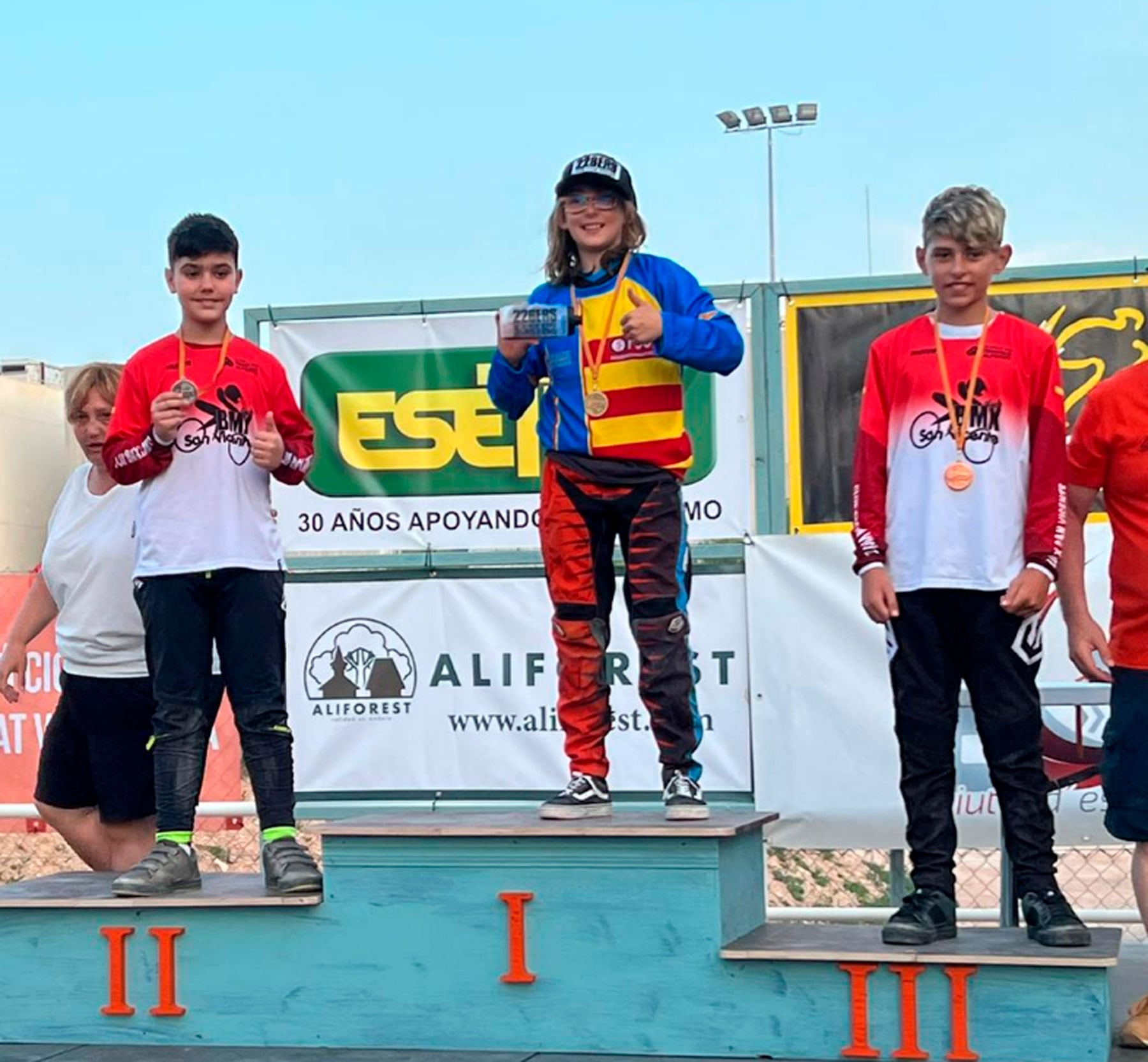 Vicente Garcia en lo más alto del podio autonómico de la categoría alevín