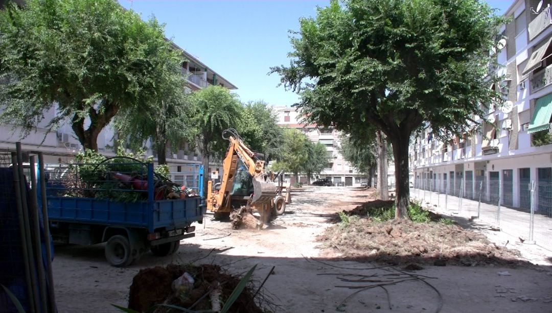 Obras en la Plaza de Antonino