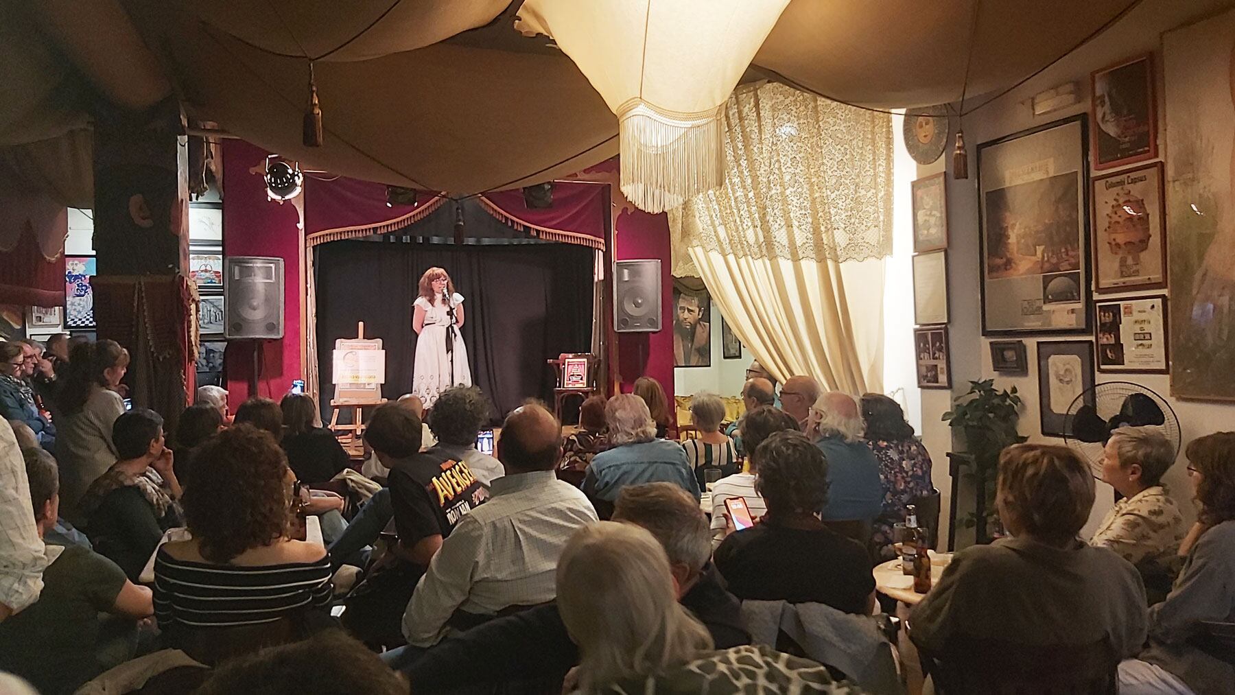 Pepa Miralles, durant la seua intervenció en l'acte de entrega del Premi Valor