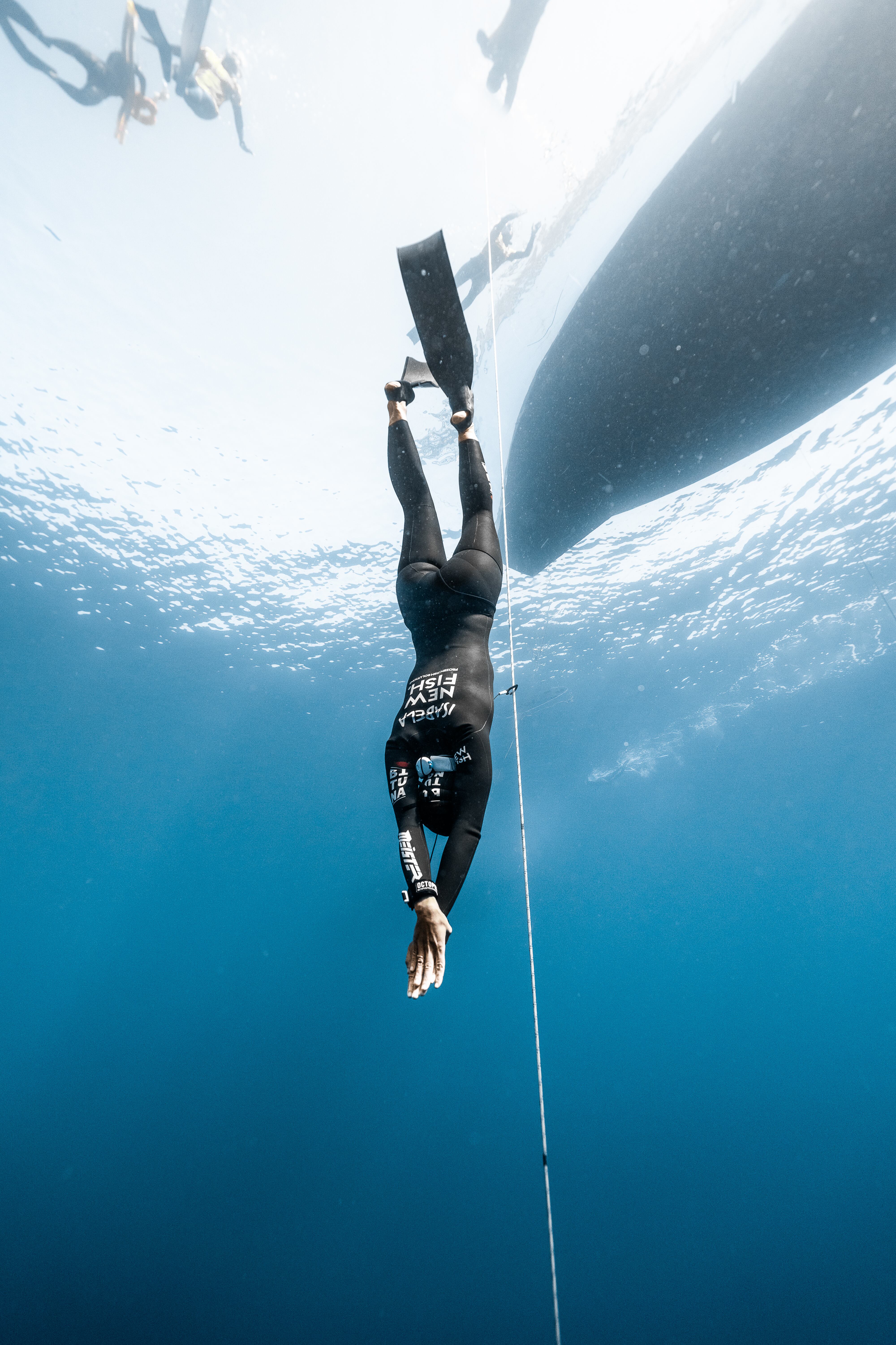 Isabel Sánchez-Arán en plena inmersión en una de las modalidades