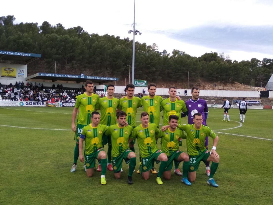 Once inicial de Unionistas ante el Tudelano.