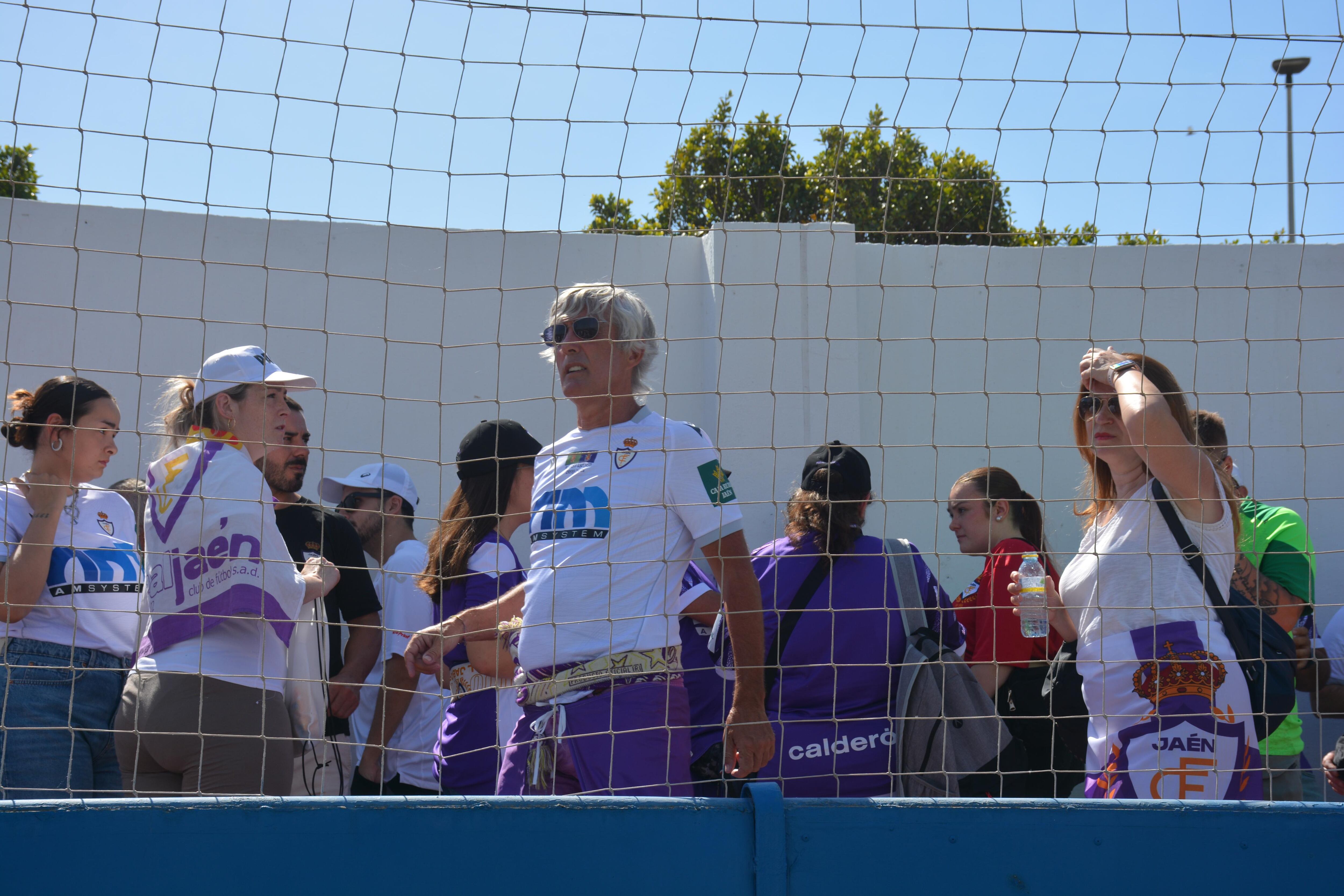 Aficionados del Real Jaén durante el partido contra el Torre del Mar.
